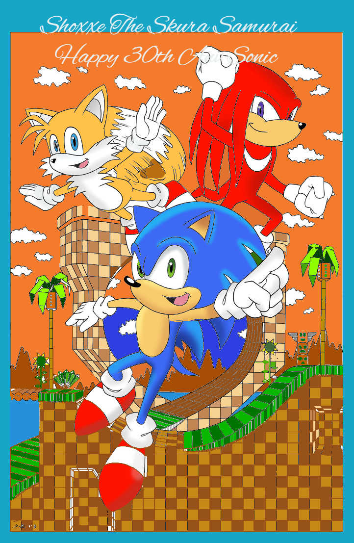 Happy 30th Sonic the hedgehog. by Starbear39 on DeviantArt