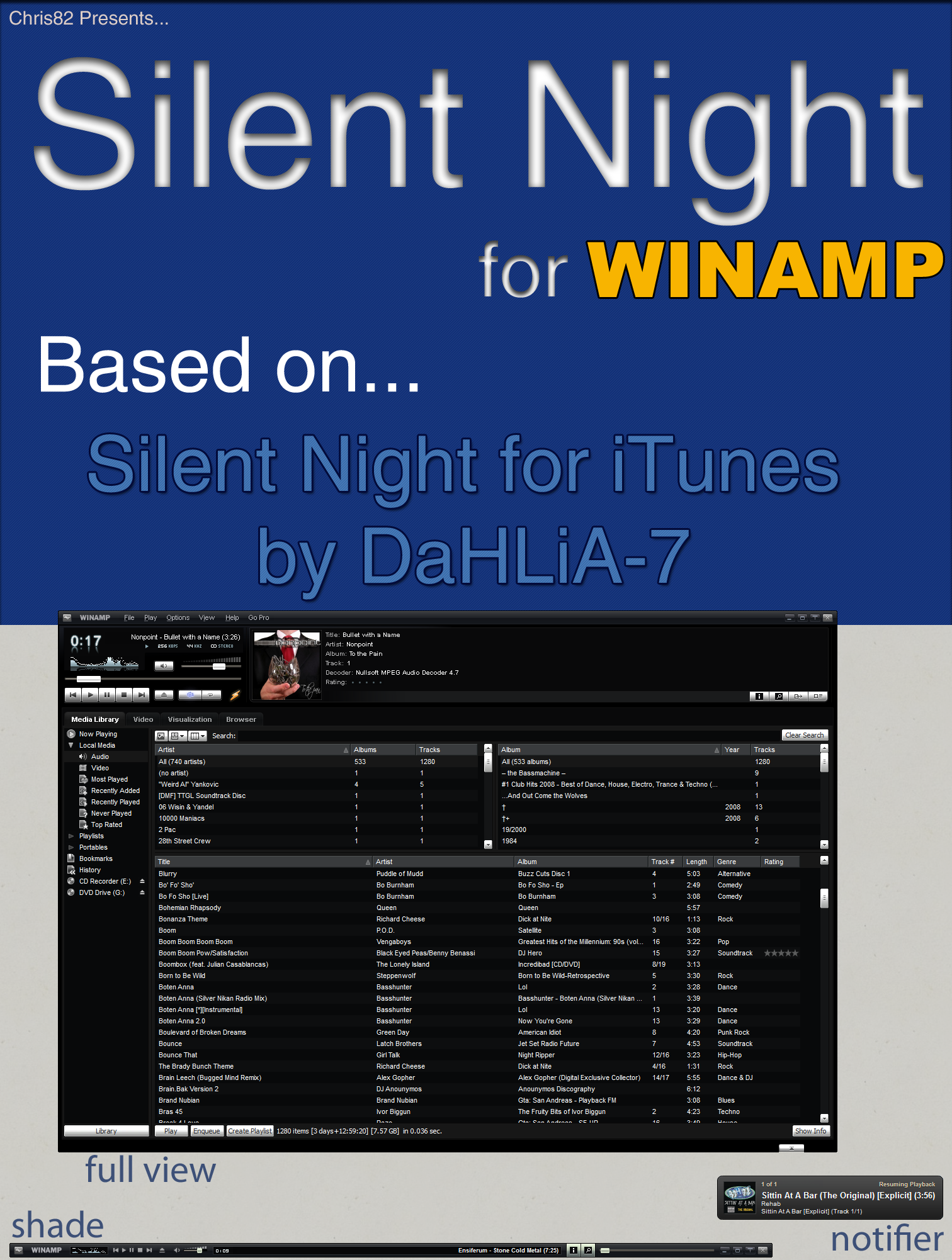 Silent Night for Winamp