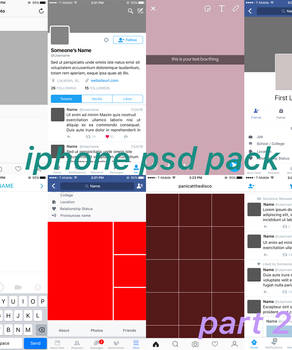 iphone social media psd pack