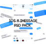 iOS 11 imessage psd template pack