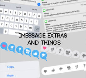 iMessage Extras PSD pack