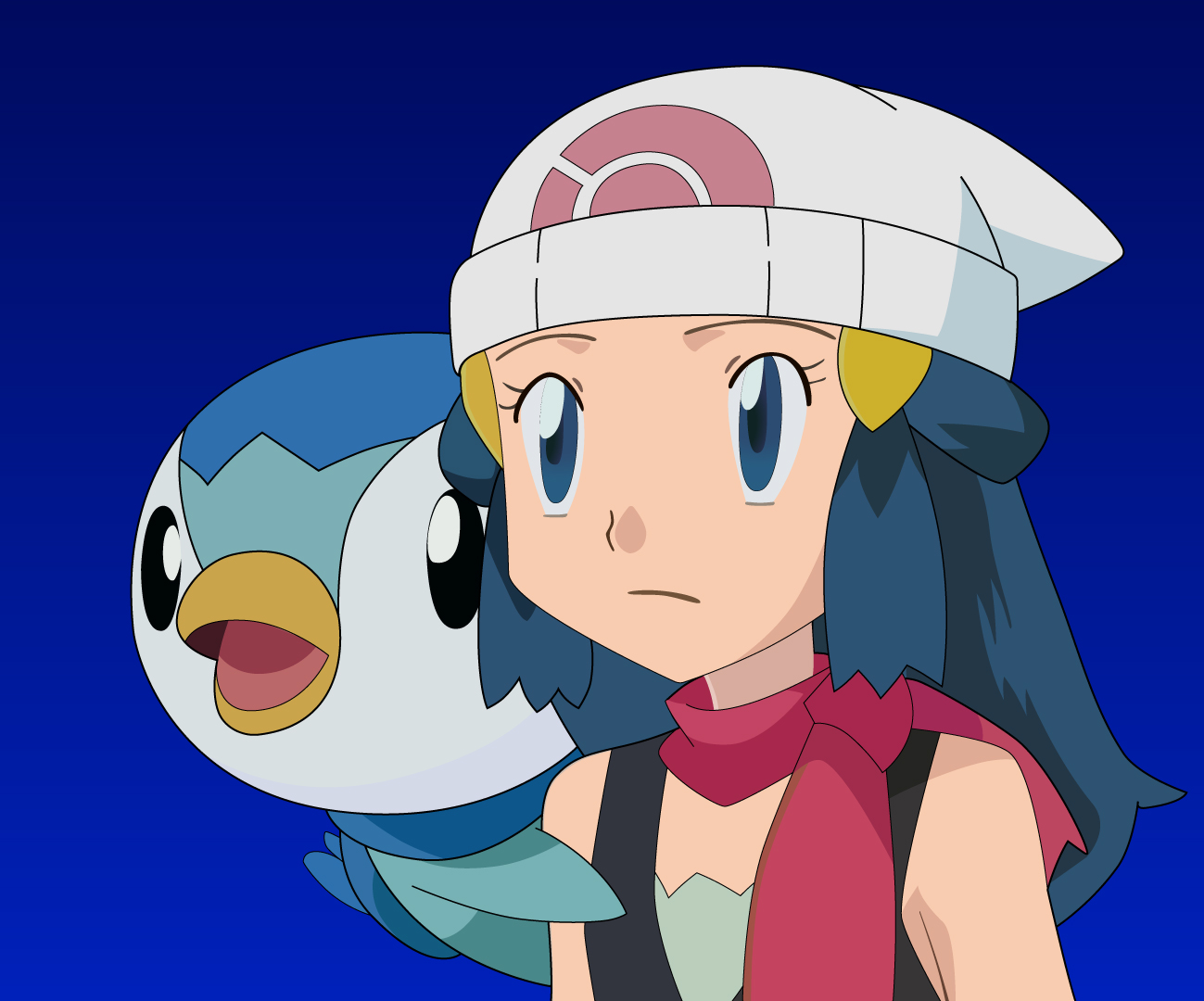 Anime, Pokémon, Piplup (Pokémon), Dawn (Pokémon), HD wallpaper