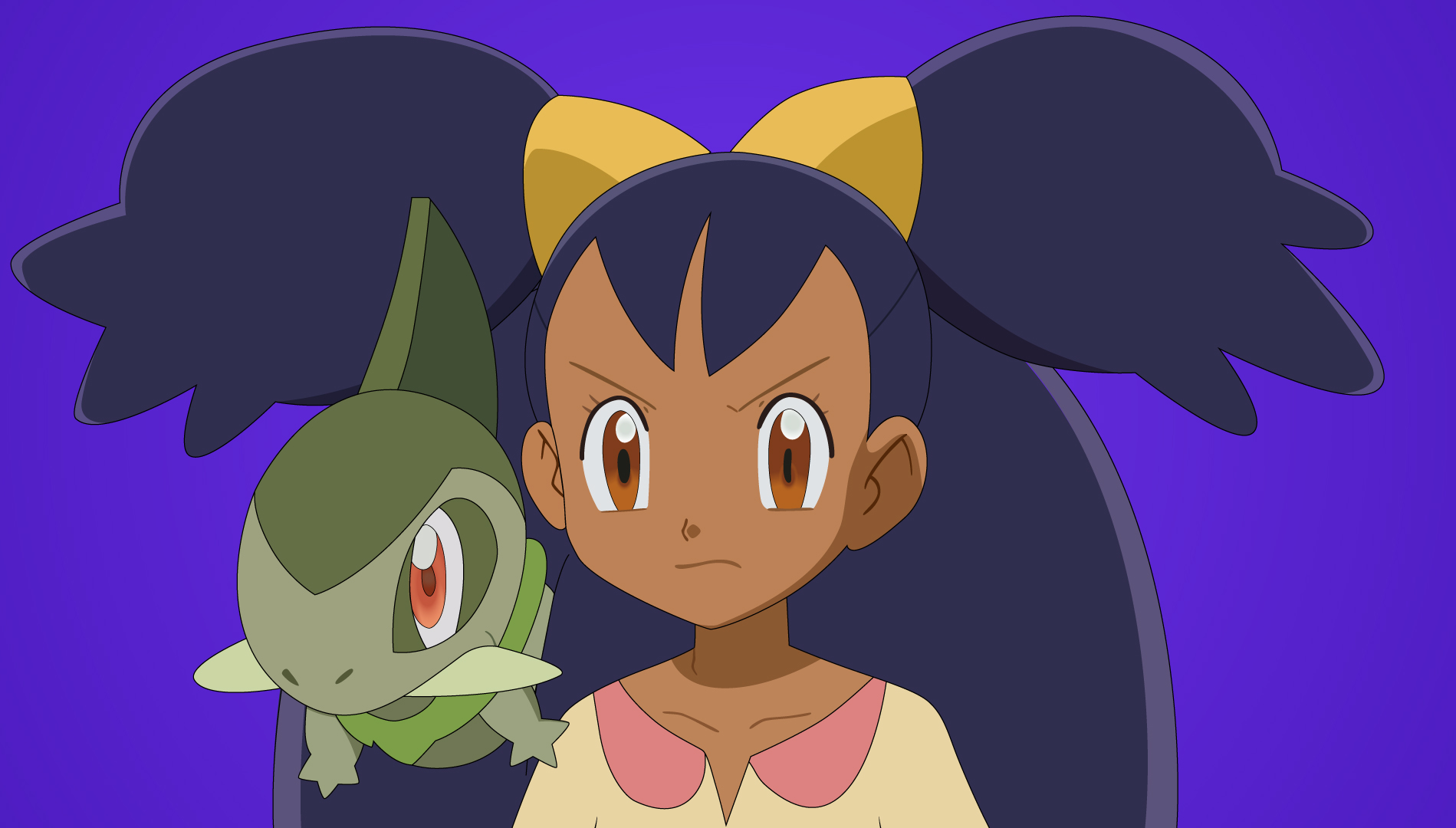 Iris and Axew Pokemon by FezVrasta on DeviantArt
