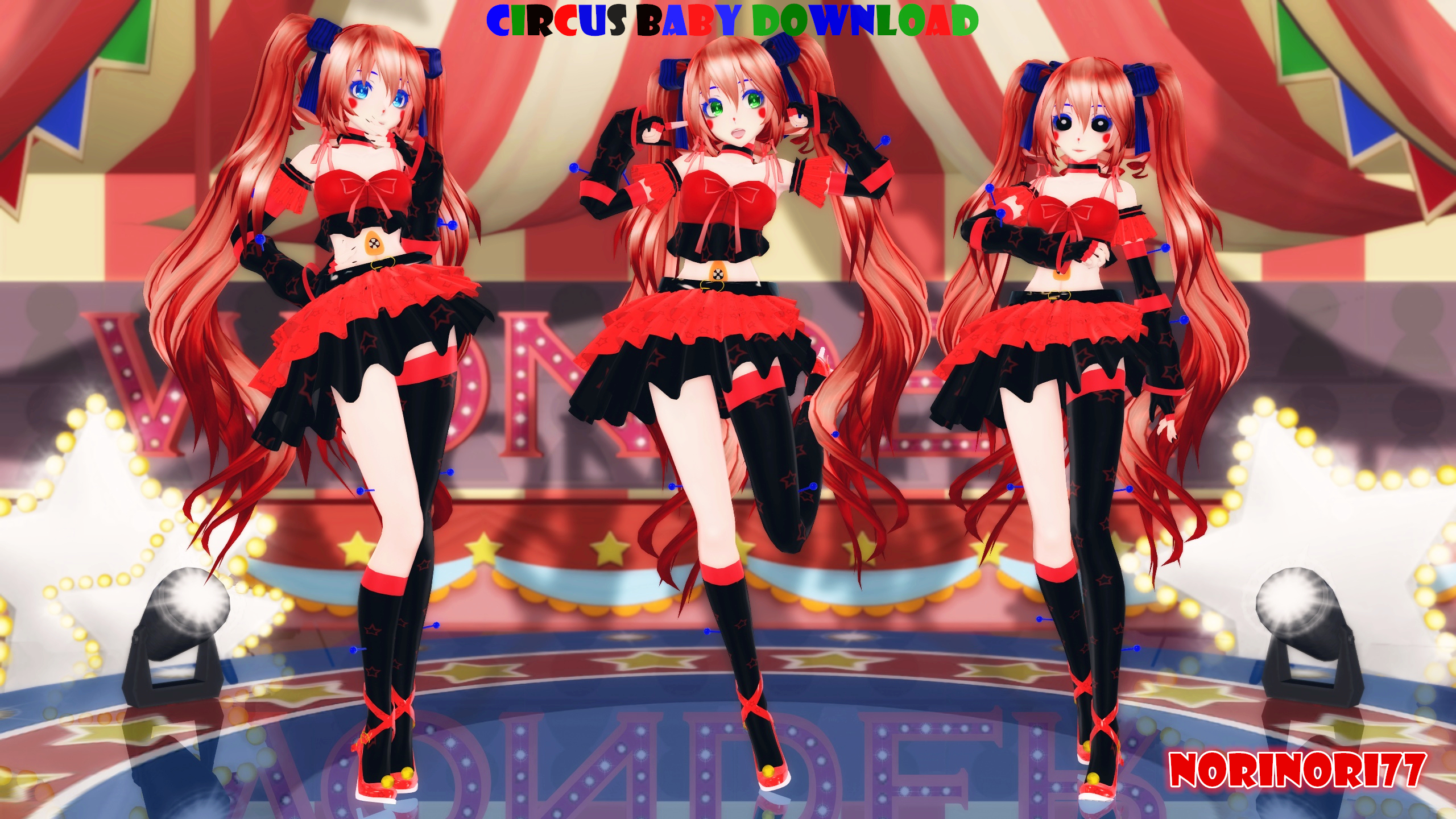 MMD x FNAF SL} Circus Baby [Download] by Sir-Tamachee on DeviantArt