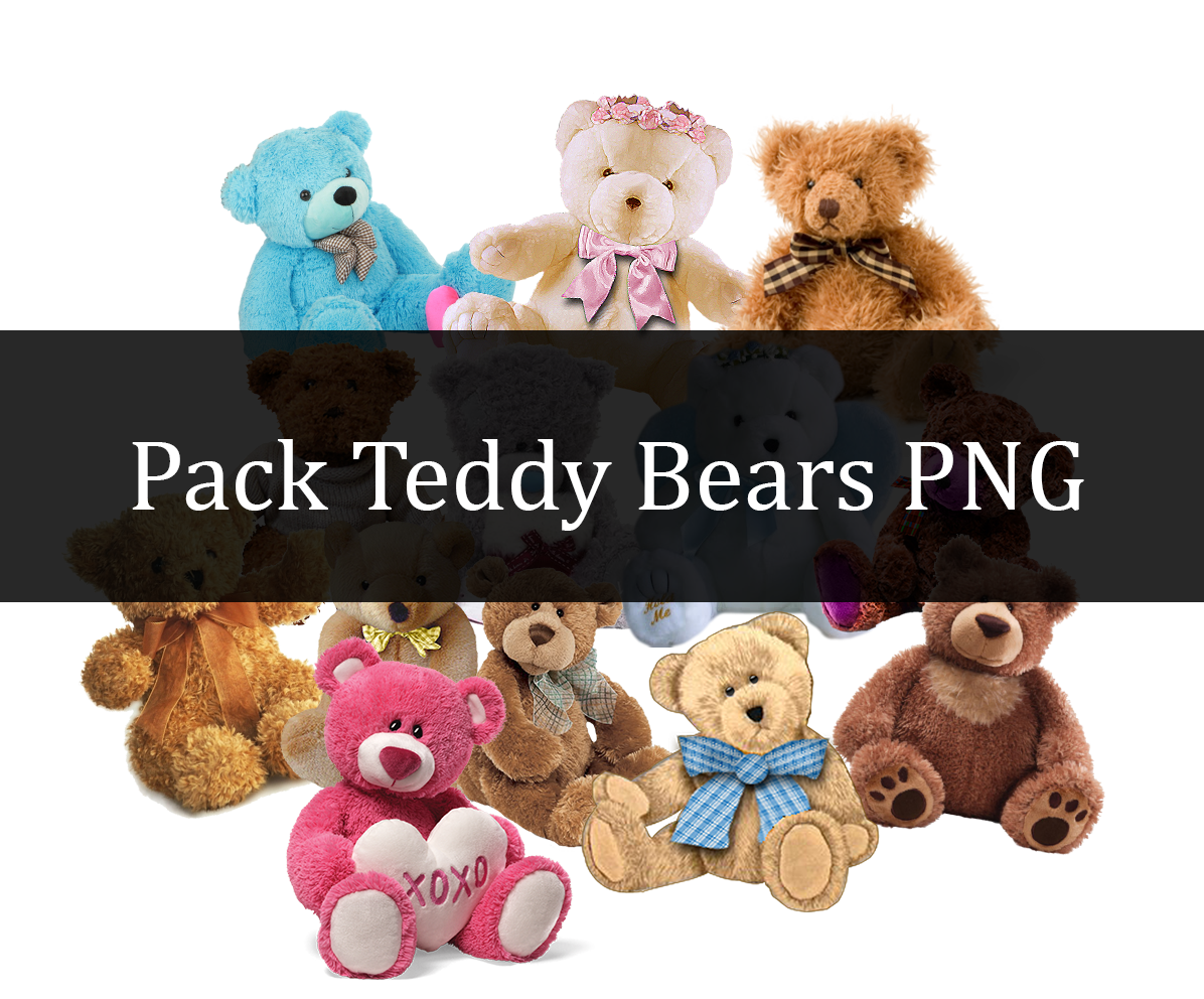 Pack Teddy Bears By Alexzblue Png by AlexzBlue on DeviantArt