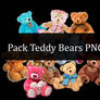 Pack Teddy Bears By Alexzblue Png
