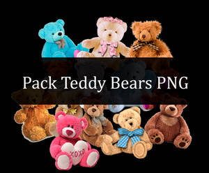 Pack Teddy Bears By Alexzblue Png