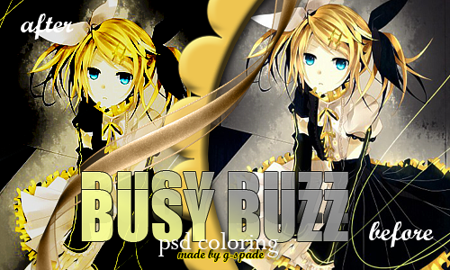 Busy Buzz PSD Coloring by gazevolution spade