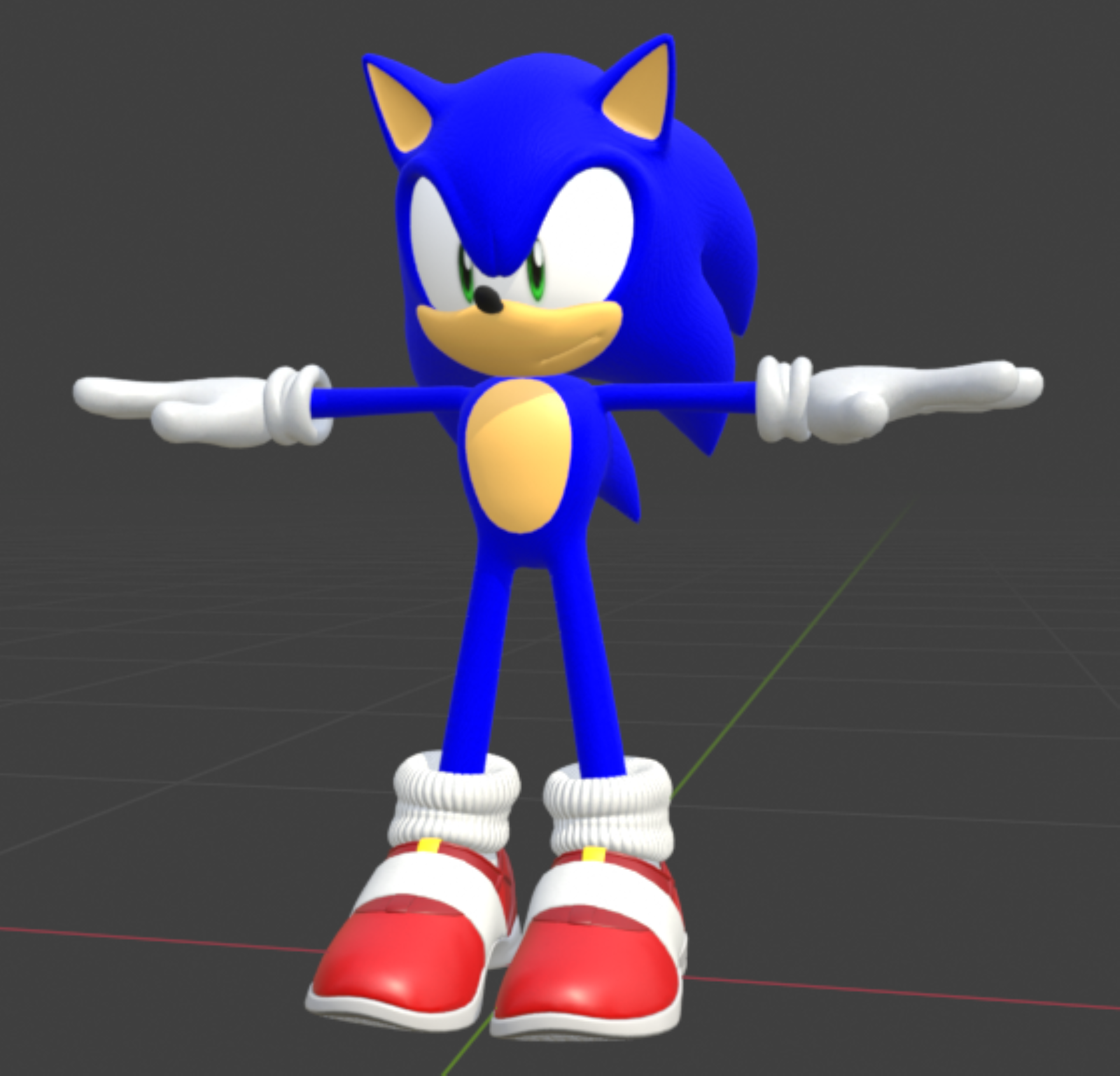 Modern Movie Sonic (Blend Model Download) by Sonic29086 on DeviantArt