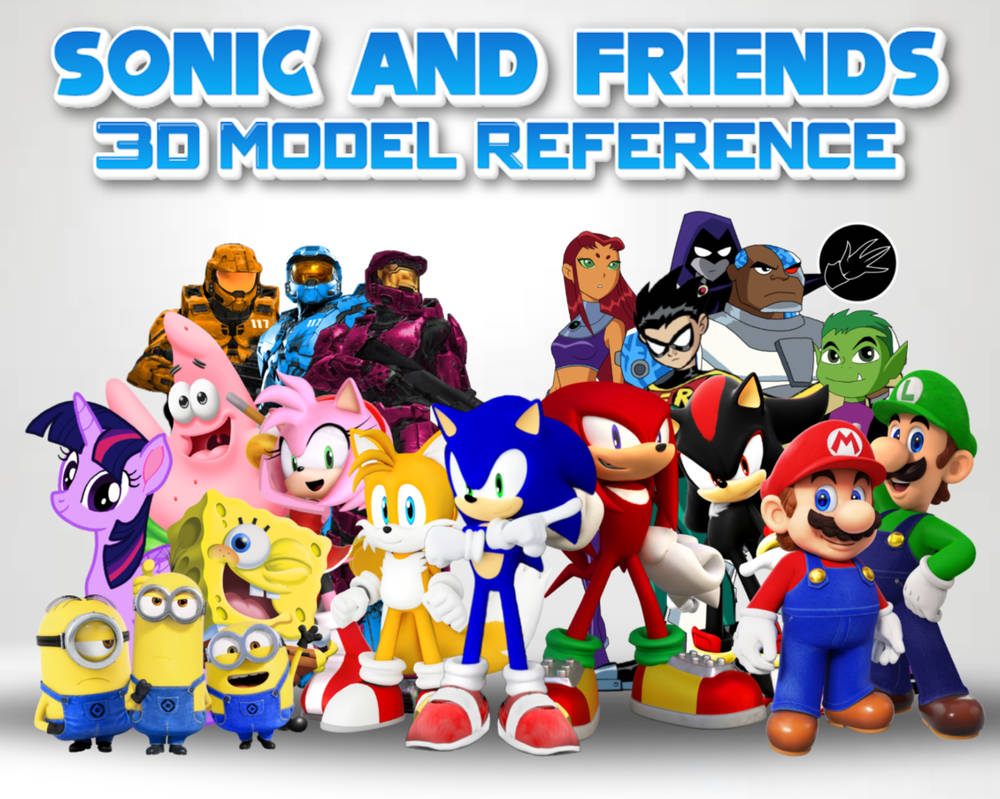 Sonic And Friends 3D Model Reference by Sonic29086 on DeviantArt