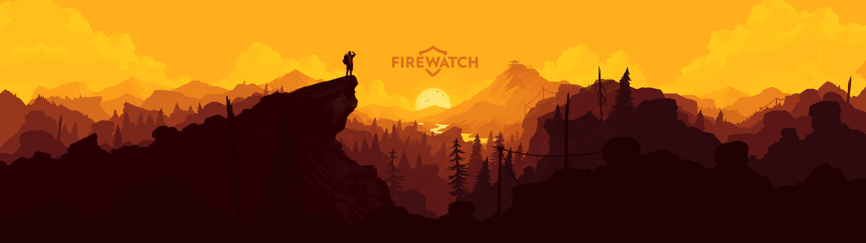 Firewatch Wallpaper Png Pdn Psd 3840x1080 By Nerdphoria On