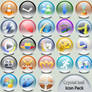 Crystal ball Icons - coloured