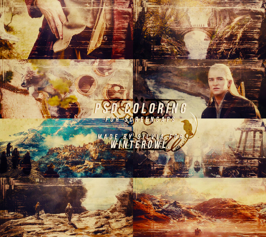 Psd coloring, Desolation of Smaug | Winterowl.