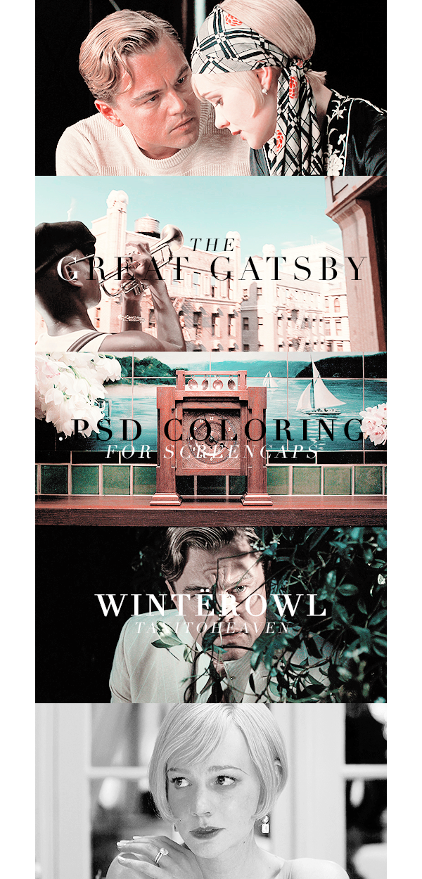 Psd coloring, 'The Great Gatsby' | Winterowl.