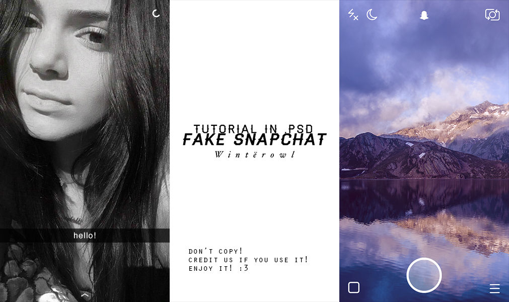 Download Psd Fake Snapchat Tutorial Winterowl By Taxitoheaven On Deviantart