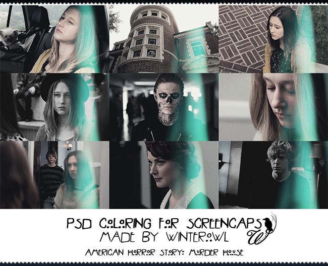 Psd coloring, 'ahs murder house' | Winterowl