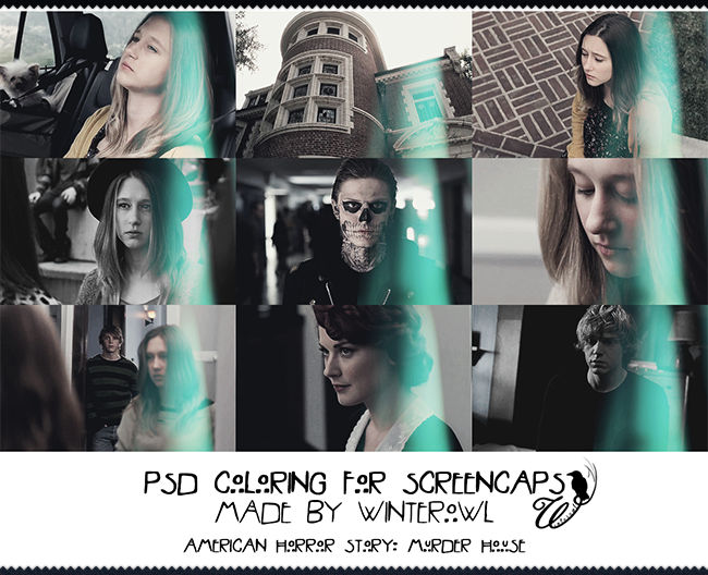 Psd Coloring Ahs Murder House Winterowl By Taxitoheaven On Deviantart