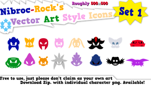 Sonic Vector Icons Set2 By Nibroc Rock On Deviantart