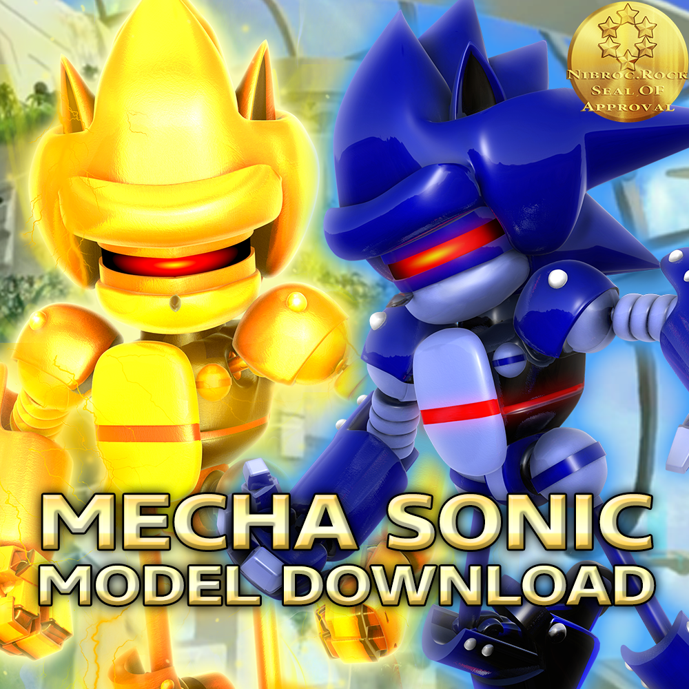 DL Blender] Mecha Sonic Mk1 by TenebrisD90 on DeviantArt
