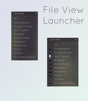 File View - Launcher for Rainmeter
