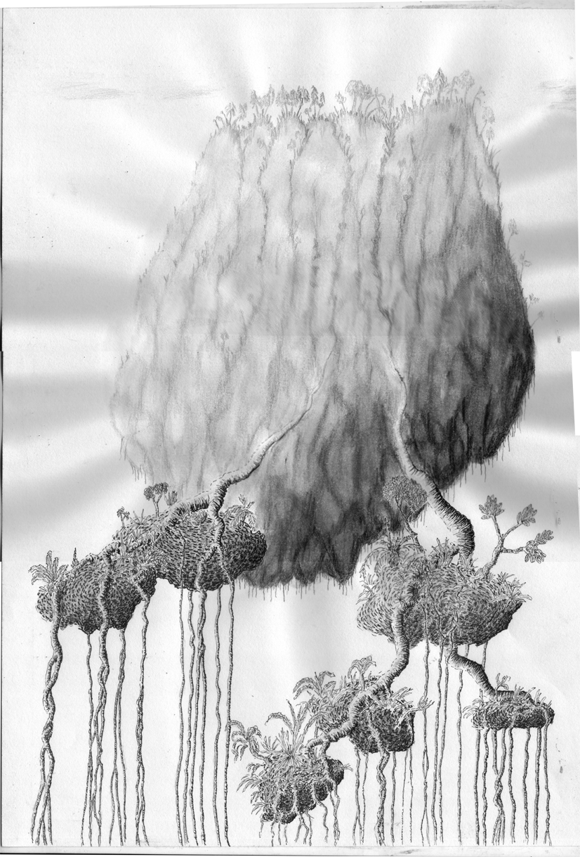 floating mountain by greyforests on DeviantArt