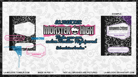 Make your own Monster High Journal brush set