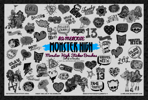 157 Monster High Brushes by La-melodie