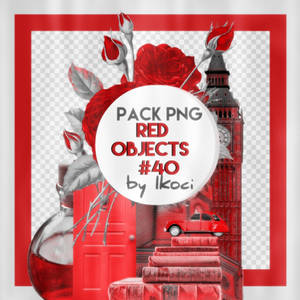Red objects || 40 Pack png