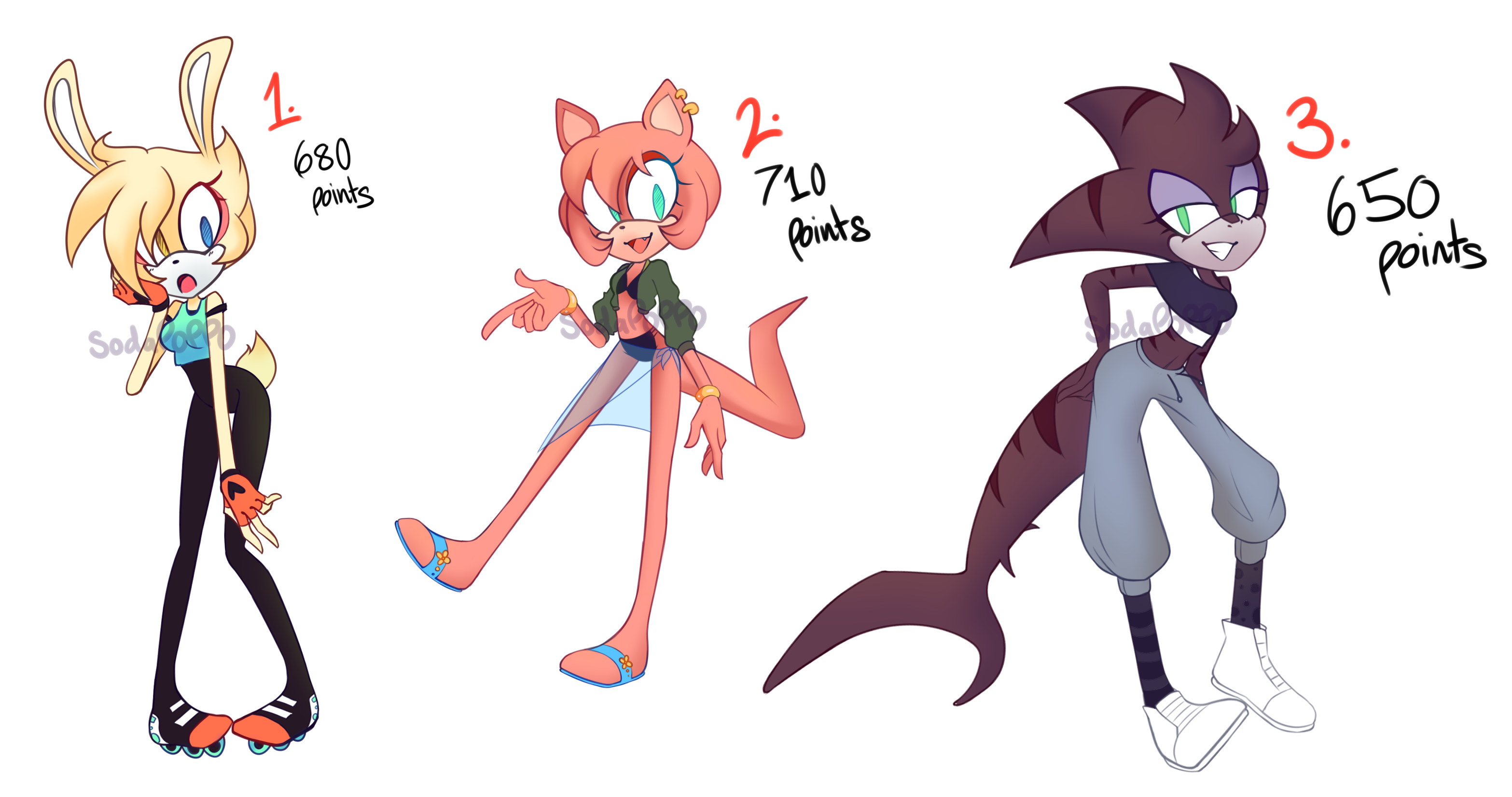 Female Sonic Adopts OPEN by SodaPOPPO on DeviantArt