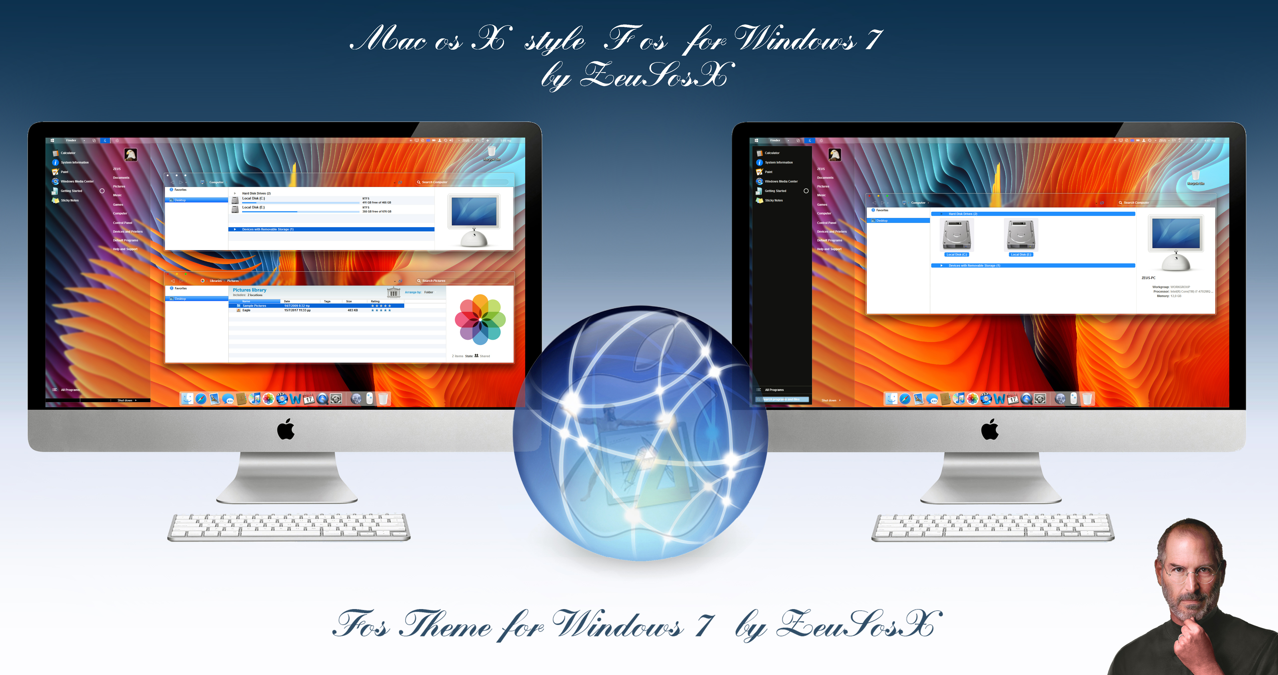 Macos X Fos for Windows 7 Theme