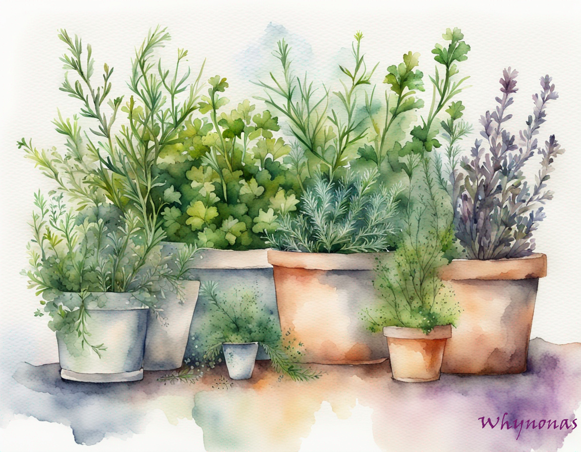 Aromatic herbs 1 by Whynonas on DeviantArt