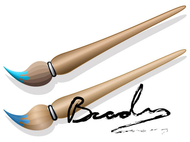 Paint Brush - Editable Vector