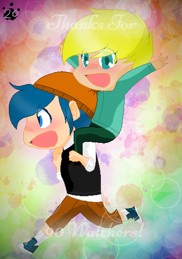 Thanks for 90 Watchers! by SilverTheNekoAgent on DeviantArt