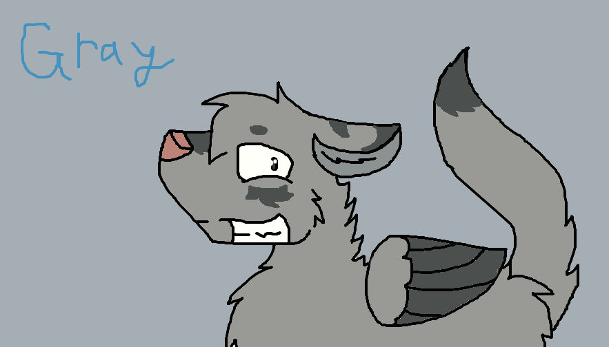 Gray The Wolf by HangingFeathers on DeviantArt