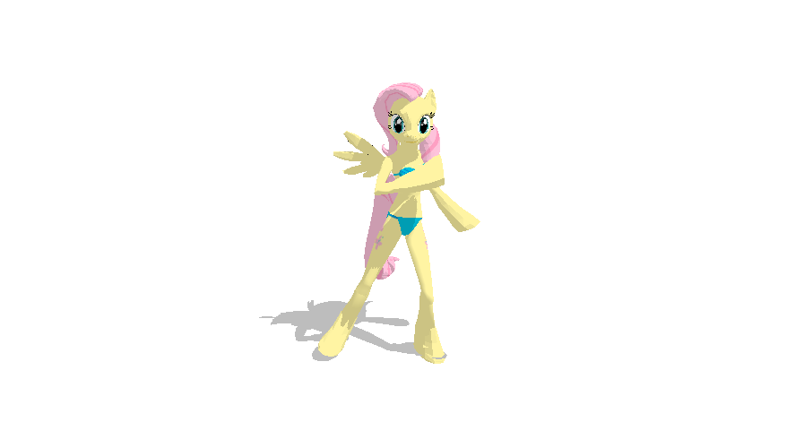 MMD Newcomer Fluttershy Equinoid + DL