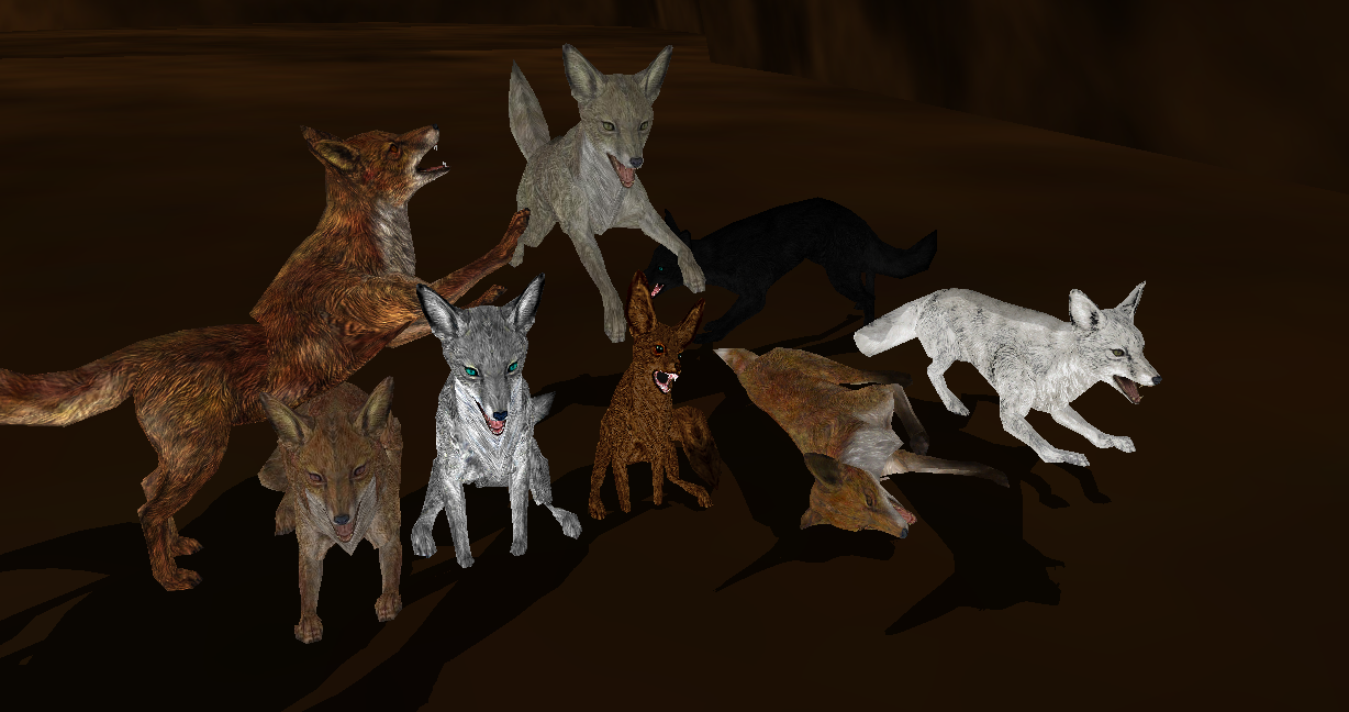 MMD Newcomer Skyrim Foxes Pack