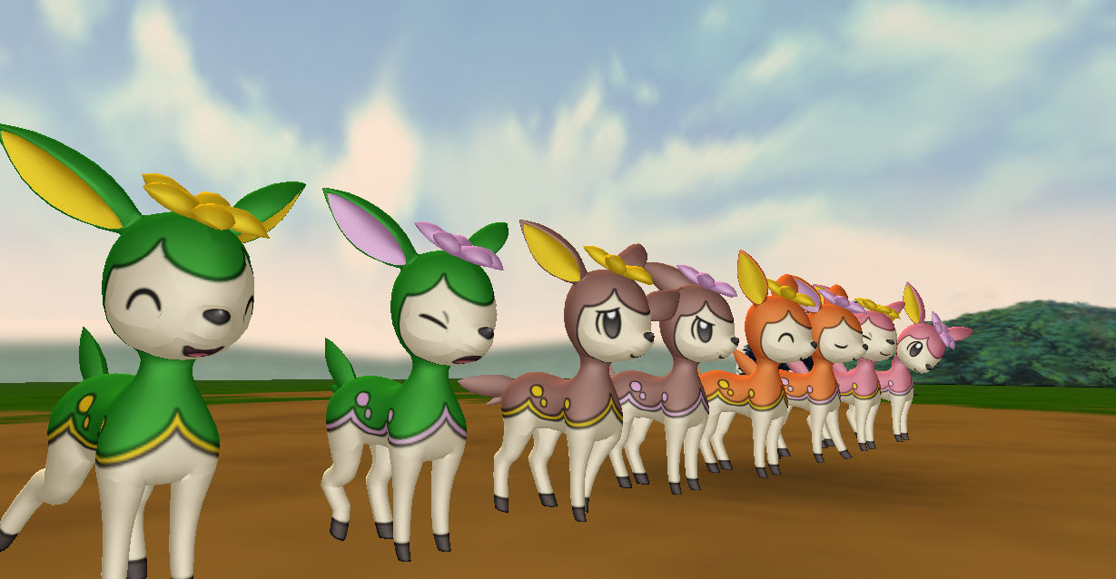 MMD Deerling All Forms + DL by Valforwing on DeviantArt