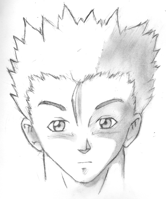 Featured image of post How To Draw Anime Nose Male Front View : Draw a vertical line as the main axis between the faces to align both sides.