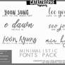 Minimalistic Fonts Pack by xiolei