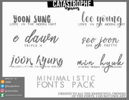 Minimalistic Fonts Pack by xiolei