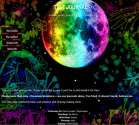 Rainbow Night Journal Skin V2