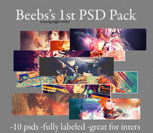 Beebs 1st PSD pack - 10 psds