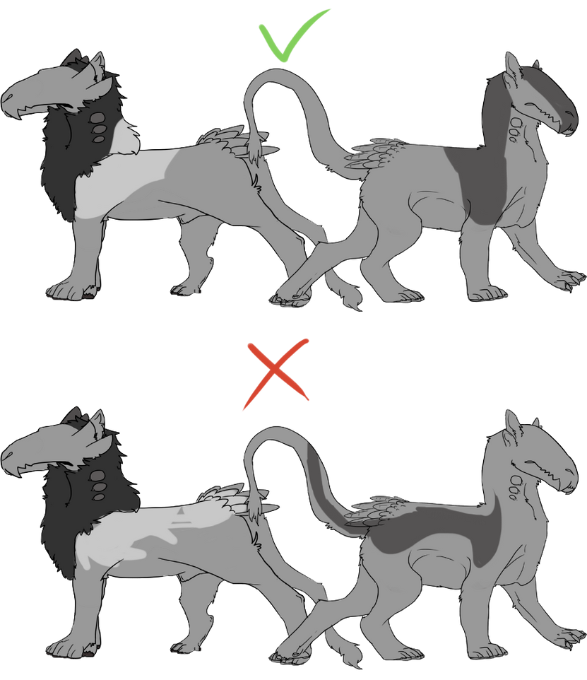 Swathe examples Good and bad by Leorx-Spirt on DeviantArt
