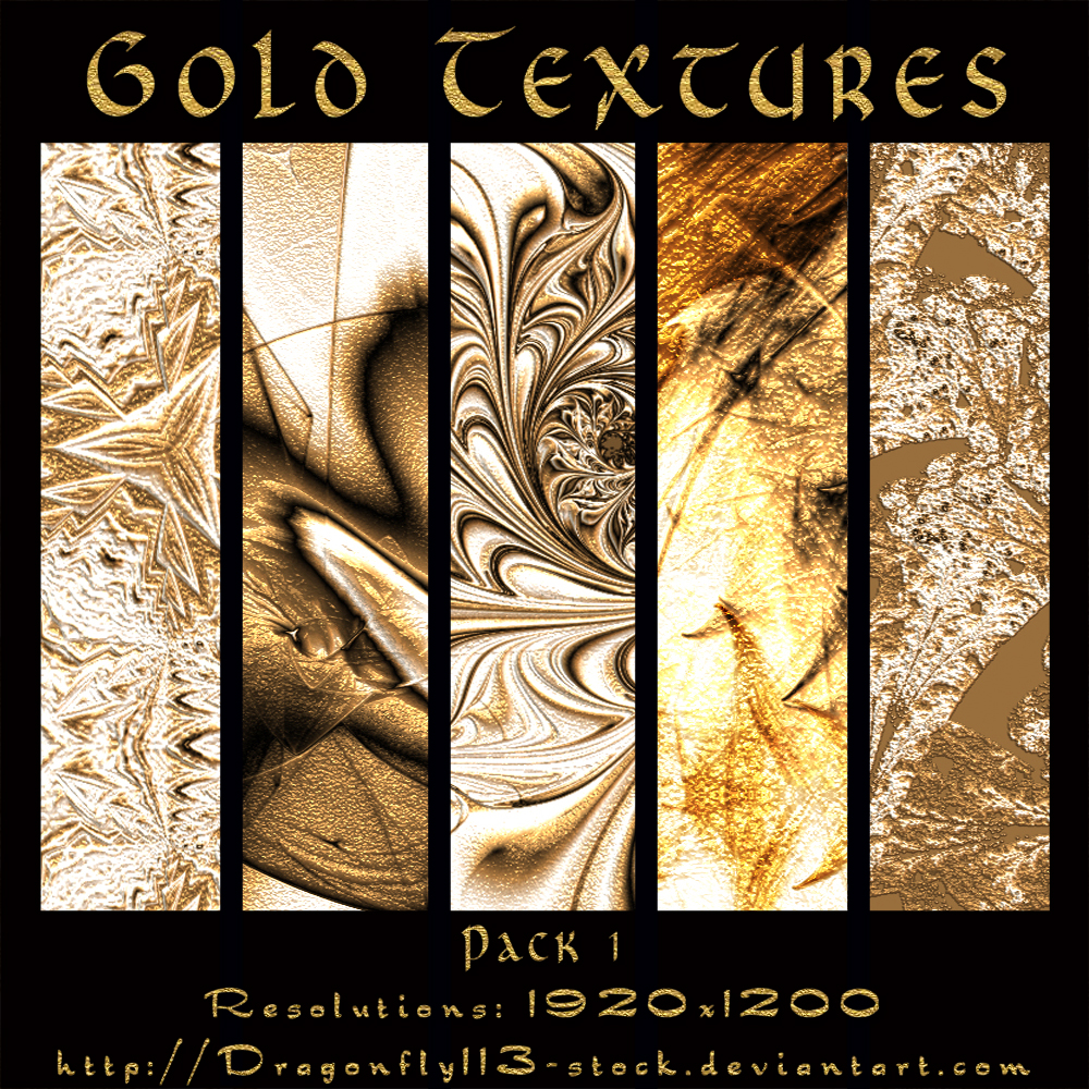 Gold Textures Pack 1 by BFstock on DeviantArt