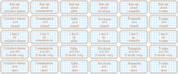 Art Status Blue Set 01 by Xipako on DeviantArt