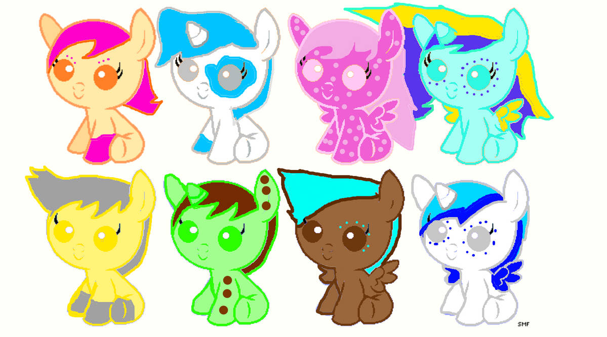 Mlp Filly Types MLP fillies (ADOPT) by FNAFfan456 on DeviantArt