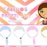 Cabellos pastel png