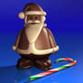 Chocolate Santa and Candy Cane