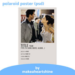 Polaroid Poster Template (psd)