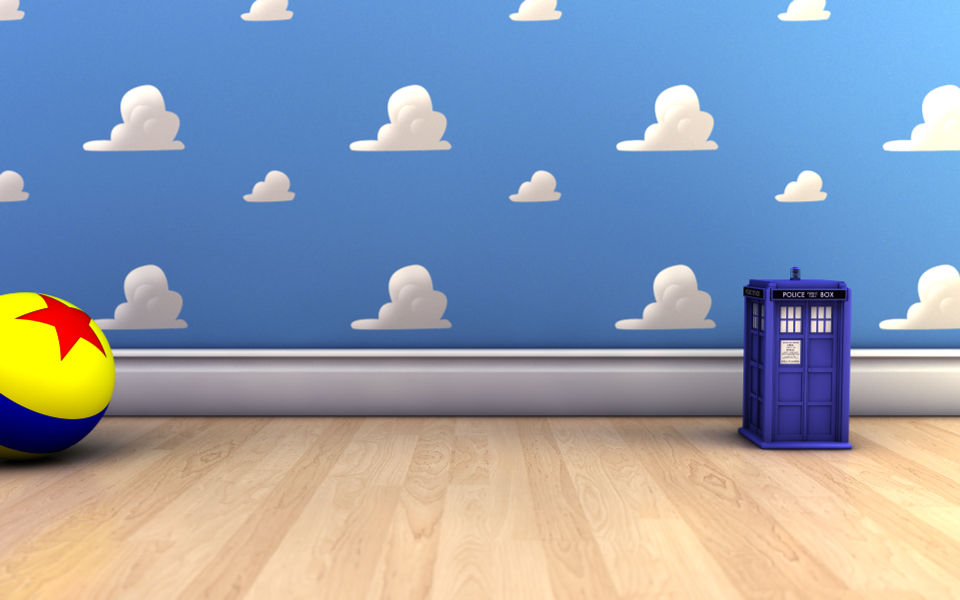 Andy's Room with the TARDIS by quells on DeviantArt